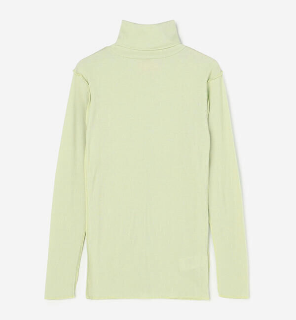  「MEYAME | ソフトリブ タートルネック WOMEN」|Tシャツ・カットソー|GREEN