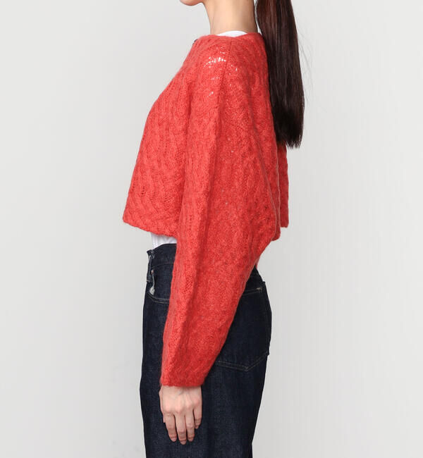  「WALANCE | ウールモヘア クロップドカーディガン WOMEN」|ニット・セーター|