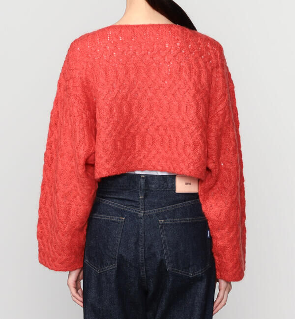  「WALANCE | ウールモヘア クロップドカーディガン WOMEN」|ニット・セーター|