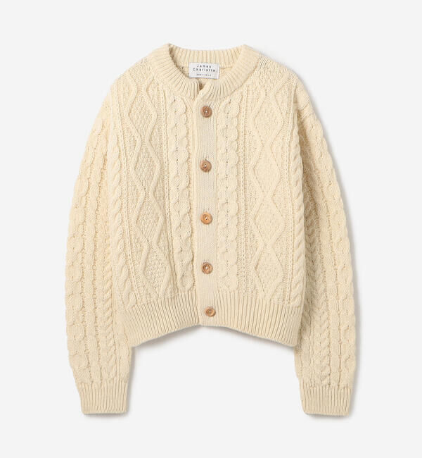  「James Charlotte | ウール アランニットカーディガン WOMEN」|ニット・セーター|