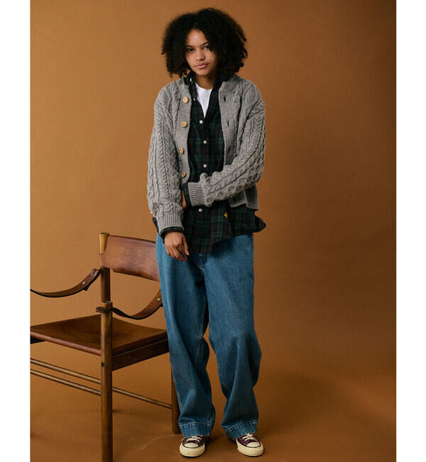  「James Charlotte | ウール アランニットカーディガン WOMEN」|ニット・セーター|