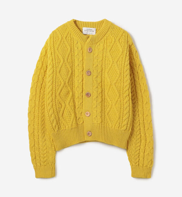  「James Charlotte | ウール アランニットカーディガン WOMEN」|ニット・セーター|