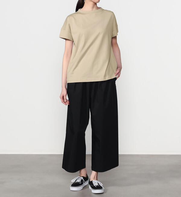 handvaerk「handvaerk | 60/2 ボトルネックTシャツ WOMEN」|Tシャツ・カットソー|