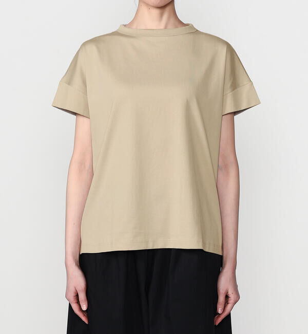 handvaerk「handvaerk | 60/2 ボトルネックTシャツ WOMEN」|Tシャツ・カットソー|