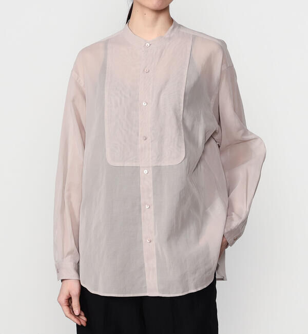 ORCIVAL「ORCIVAL | コットンボイル バンドカラーシャツ WOMEN」|シャツ・ブラウス|OFFWHITE