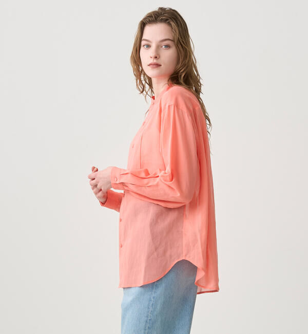 ORCIVAL「ORCIVAL | コットンボイル バンドカラーシャツ WOMEN」|シャツ・ブラウス|