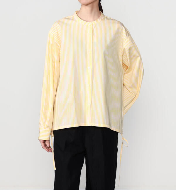  「nicholson & nicholson | 〈別注〉ドローストリングブラウス WOMEN」|シャツ・ブラウス|YELLOW