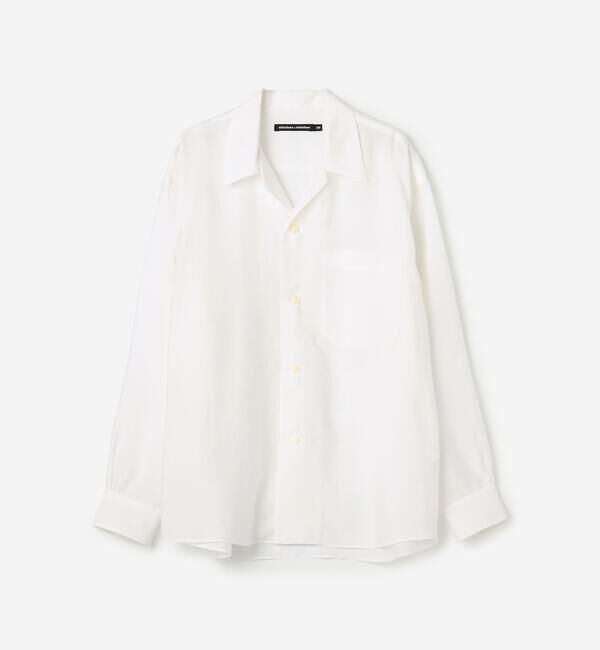  「nicholson & nicholson | シアー ロングスリーブシャツ WOMEN」|シャツ・ブラウス|OFFWHITE