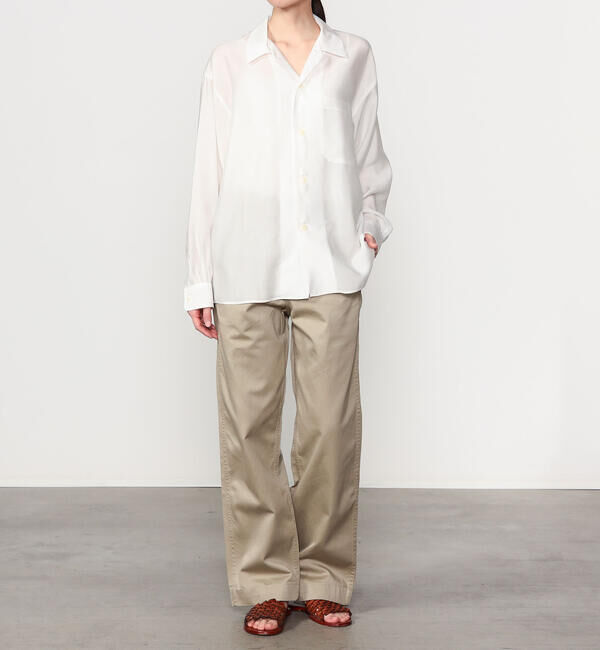  「nicholson & nicholson | シアー ロングスリーブシャツ WOMEN」|シャツ・ブラウス|