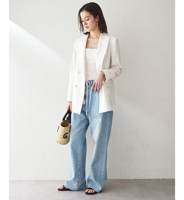  「ドロストデニムパンツ」|チノ|