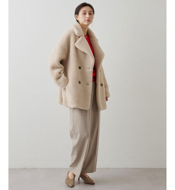 THE PAUSE「【THE PAUSE】ボアダブルコート」|その他|