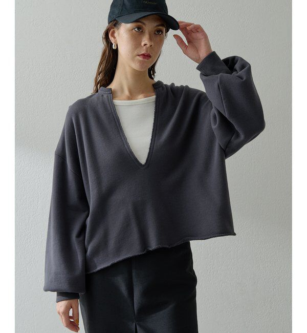  「スウェットVネックプルオーバー２」|Tシャツ・カットソー|