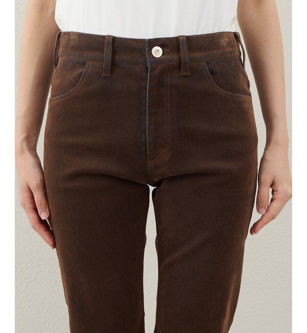  「デニムフロッキースキニーパンツ」|チノ|