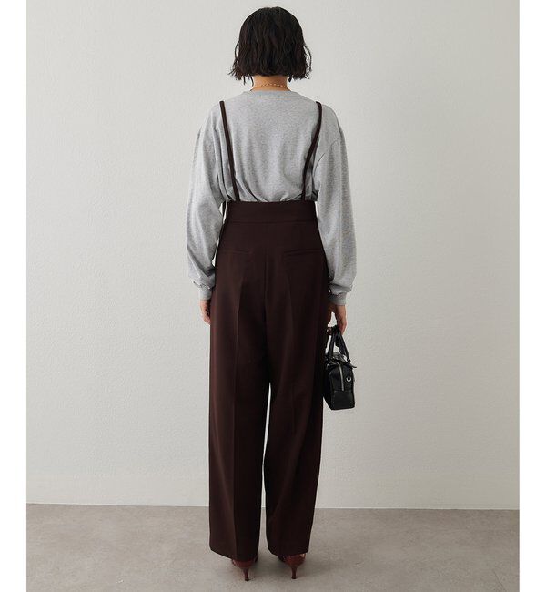  「ハイウエストサスペンダーパンツ」|チノ|