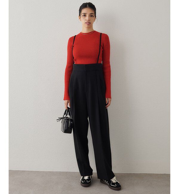  「ハイウエストサスペンダーパンツ」|チノ|