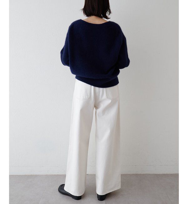  「フォックスウール Vネックプルオーバー」|ニット・セーター|