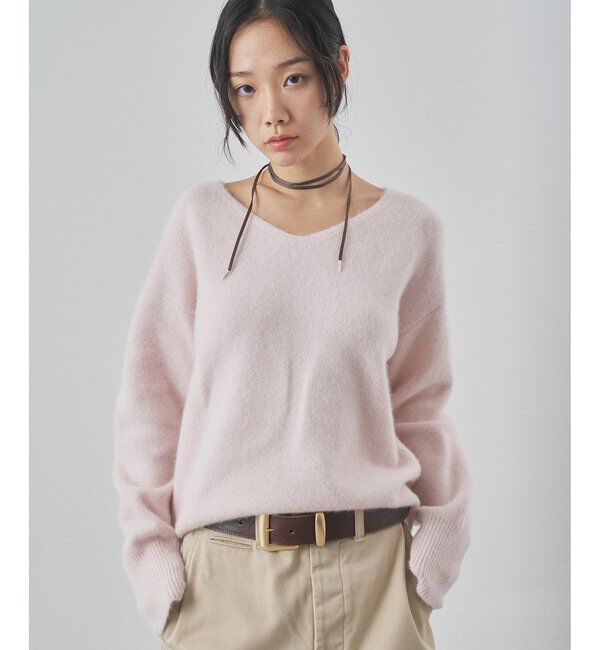  「フォックスウール Vネックプルオーバー」|ニット・セーター|