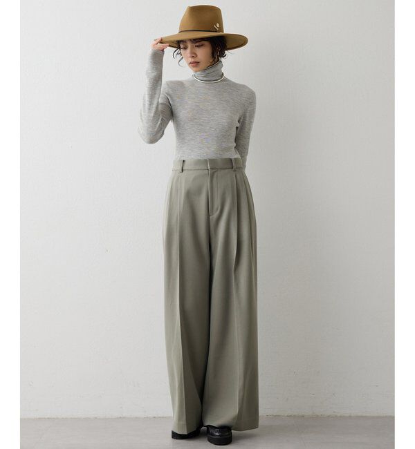  「ワイドタックパンツ」|チノ|