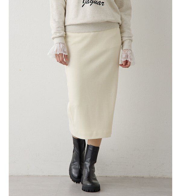  「圧縮スムースタイトスカート」|スカート|