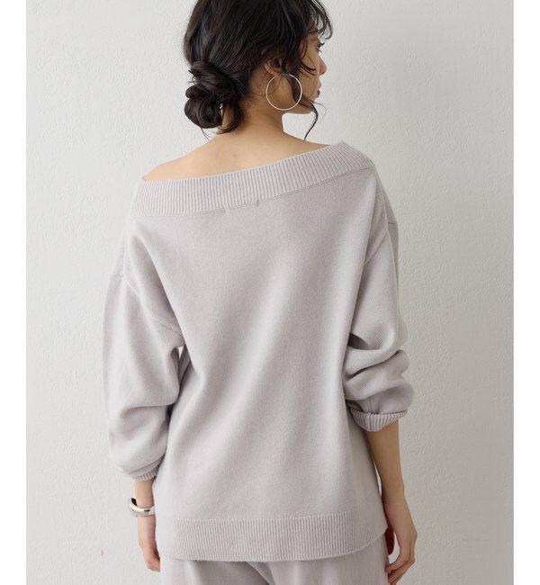  「ウールカシミヤオフショルプルオーバー」|ニット・セーター|