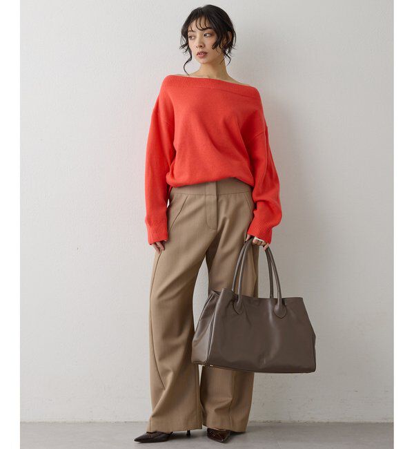  「ウールカシミヤオフショルプルオーバー」|ニット・セーター|