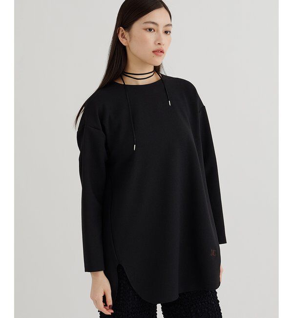  「刺繍ジョーゼットプルオーバー」|シャツ・ブラウス|ブラック