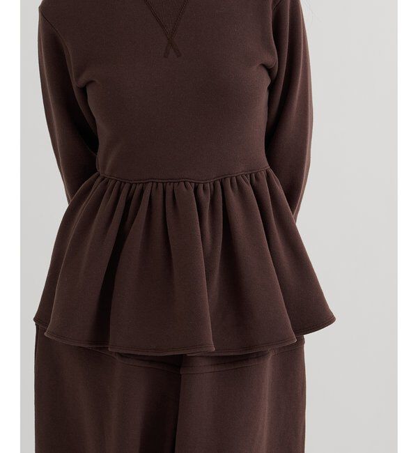  「裏毛フリルプルオーバー」|Tシャツ・カットソー|