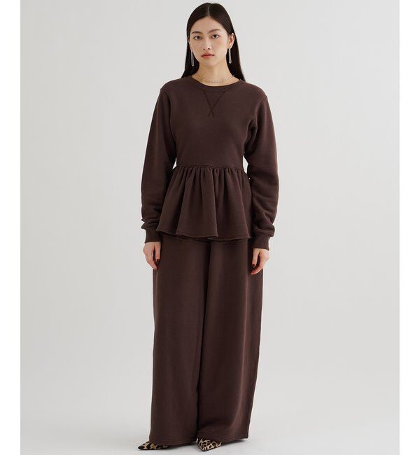  「裏毛フリルプルオーバー」|Tシャツ・カットソー|