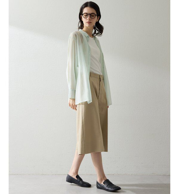 THE PAUSE「【THE PAUSE】シアーオーガンジーシャツ」|シャツ・ブラウス|