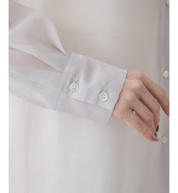 THE PAUSE「【THE PAUSE】シアーオーガンジーシャツ」|シャツ・ブラウス|