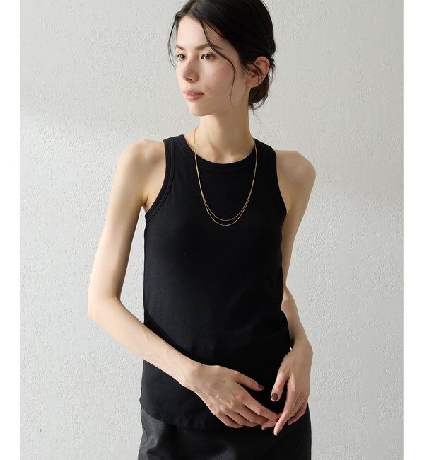 THE PAUSE「【THE PAUSE】カップインタンク」|Tシャツ・カットソー|ブラック