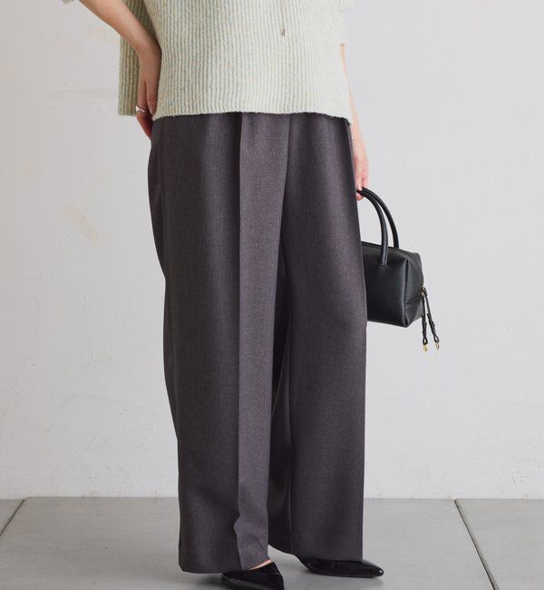  「ウールライクタックパンツ」|チノ|