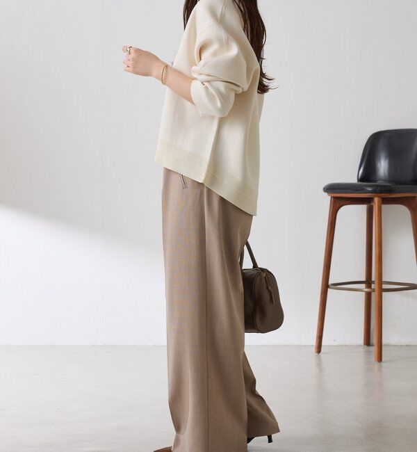  「スウェットライクラウンドヘムニット」|ニット・セーター|