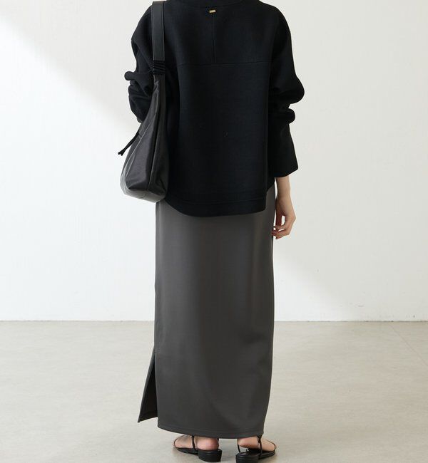  「スウェットライクラウンドヘムニット」|ニット・セーター|