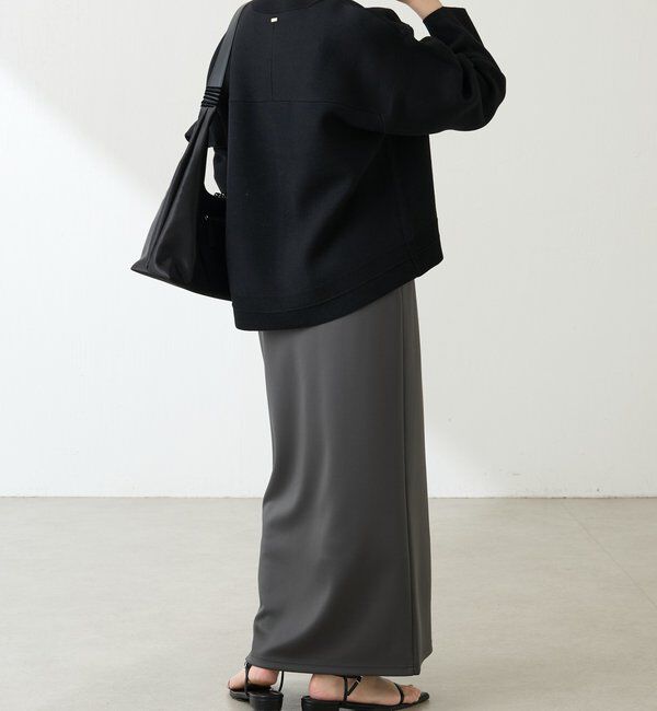  「スウェットライクラウンドヘムニット」|ニット・セーター|