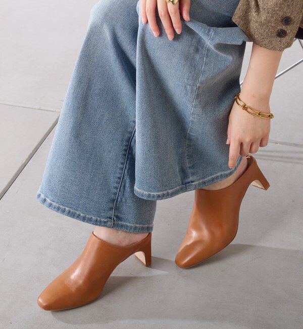  「【Mollini/モリーニ】レザーミュールスリッポン」|サンダル|