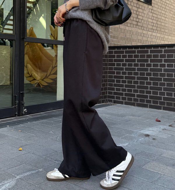  「裏起毛ボンディングイージーパンツ」|チノ|