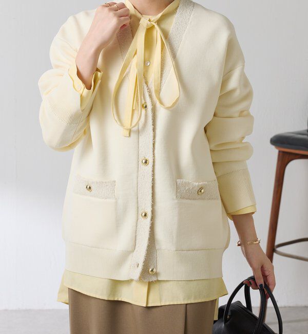 「ハーフミラノニットカーディガン」|ニット・セーター|