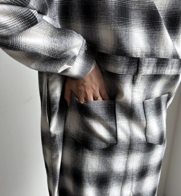  「オンブレチェックワンピース」|ワンピース|