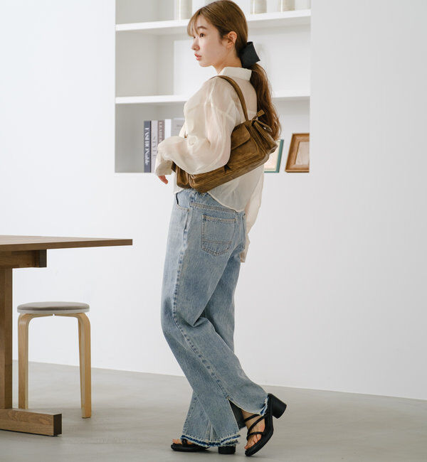  「【S.Lサイズ】オーガンジークレープシャツ」|シャツ・ブラウス|