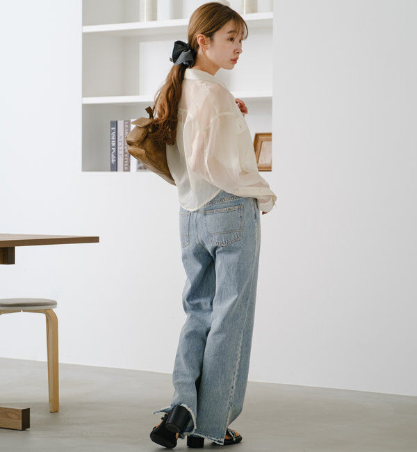  「【S.Lサイズ】オーガンジークレープシャツ」|シャツ・ブラウス|