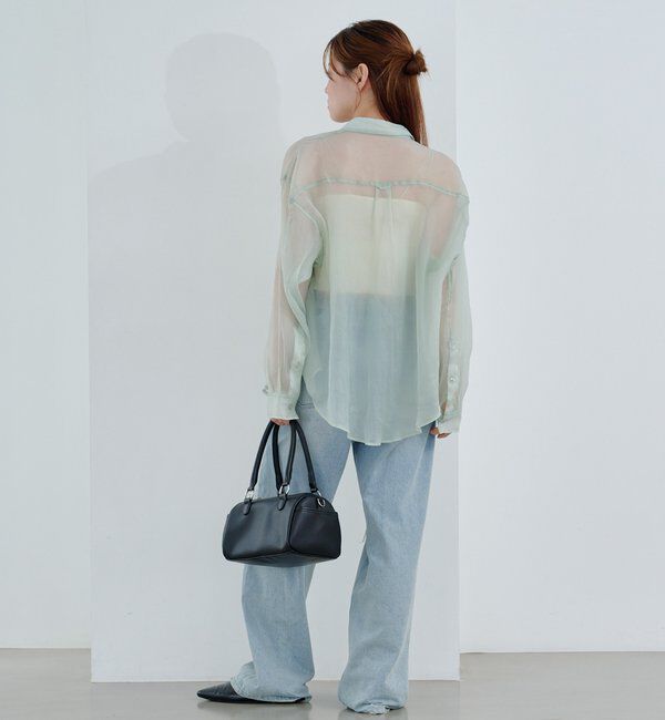  「【S.Lサイズ】オーガンジークレープシャツ」|シャツ・ブラウス|