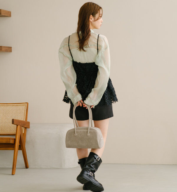  「【S.Lサイズ】オーガンジークレープシャツ」|シャツ・ブラウス|