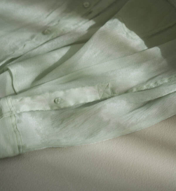  「【S.Lサイズ】オーガンジークレープシャツ」|シャツ・ブラウス|