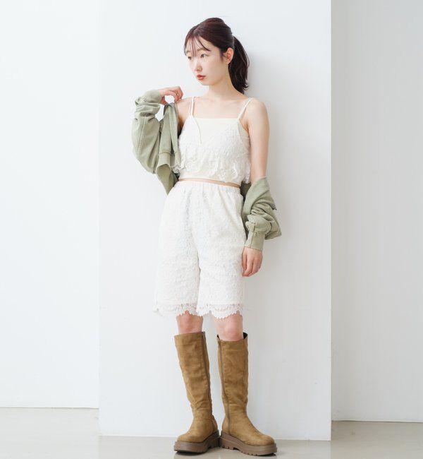  「レースバイカーパンツ」|チノ|