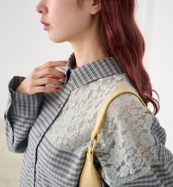  「パッチワークレースシャツ」|シャツ・ブラウス|