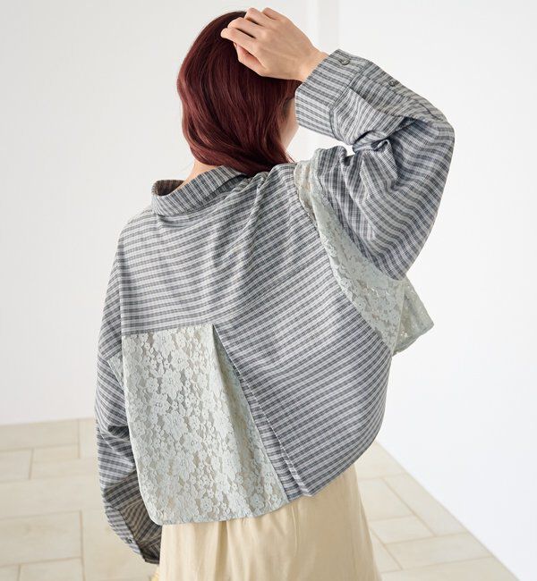  「パッチワークレースシャツ」|シャツ・ブラウス|