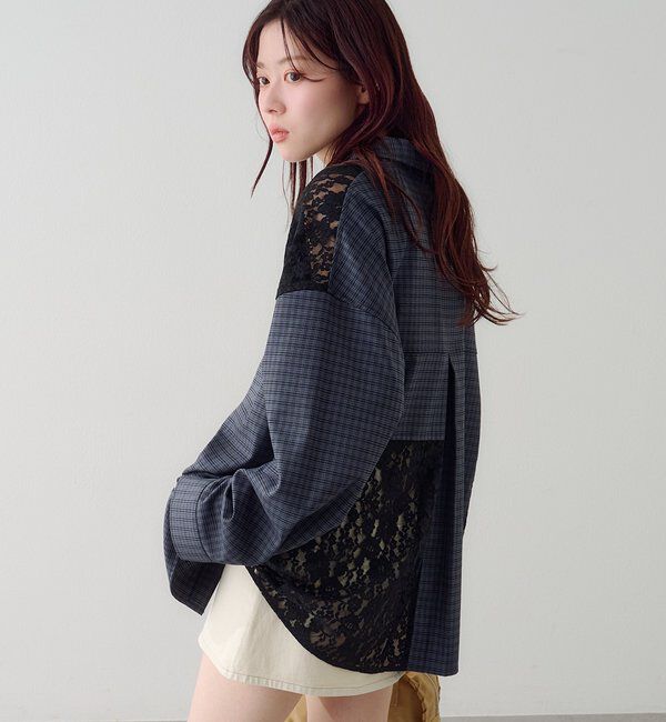  「パッチワークレースシャツ」|シャツ・ブラウス|