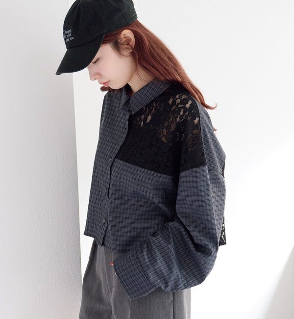  「パッチワークレースシャツ」|シャツ・ブラウス|