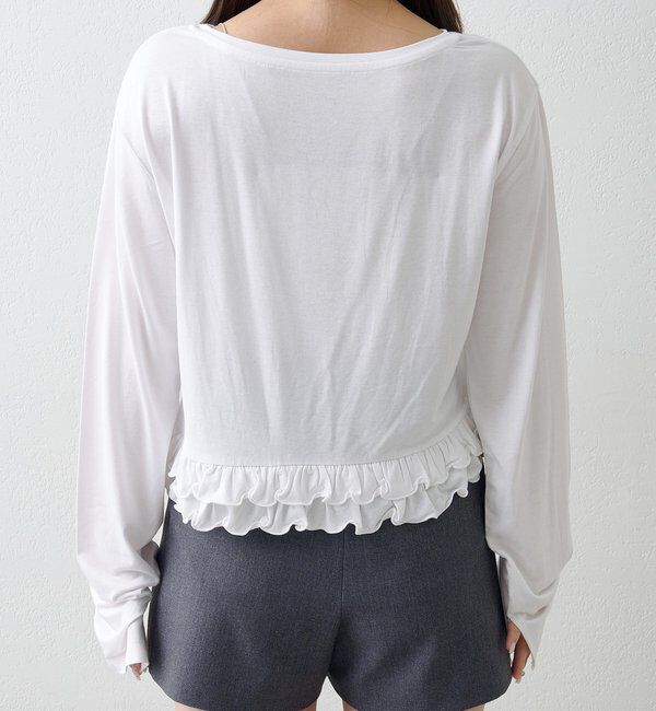  「ドットフリルキャミSET」|Tシャツ・カットソー|